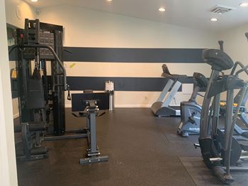 Fitness center with modern equipment
